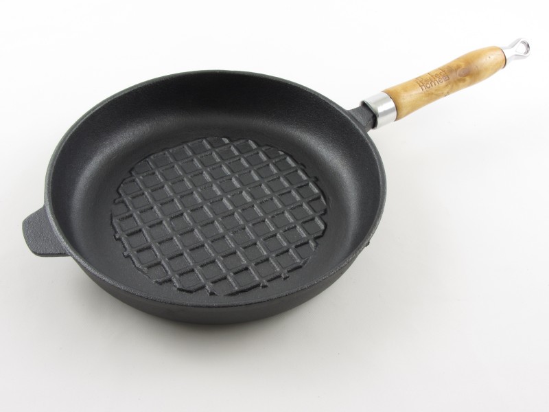Öntöttvas kerek grill serpenyő 24 cm - Perfect