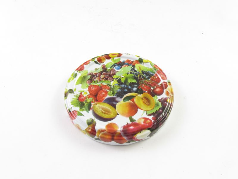 Befőttes üveg tető 82 mm - gyümölcsös