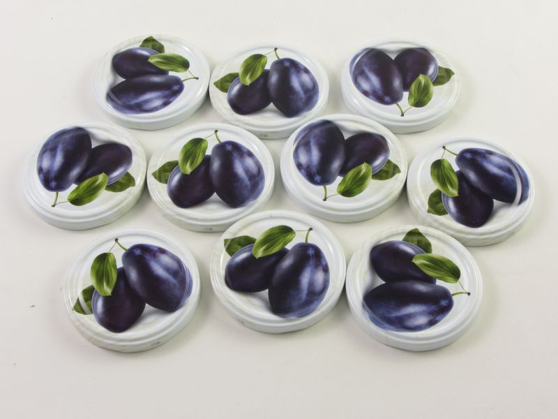 Befőttes üveg tető 82 mm - szilvás (10 db-os)