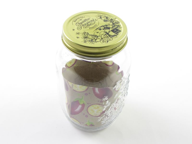 Befőttes üveg tetővel 1 l - Quattro Stagioni (Bormioli Rocco)