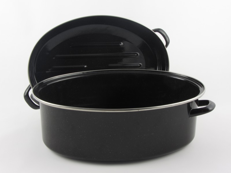 Bonyhádi teflonos magas ovál kacsasütő 36 cm 7,5 liter