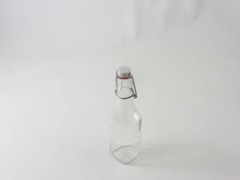 Csatos pálinkás üveg 0,25 liter - szögletes - myRex