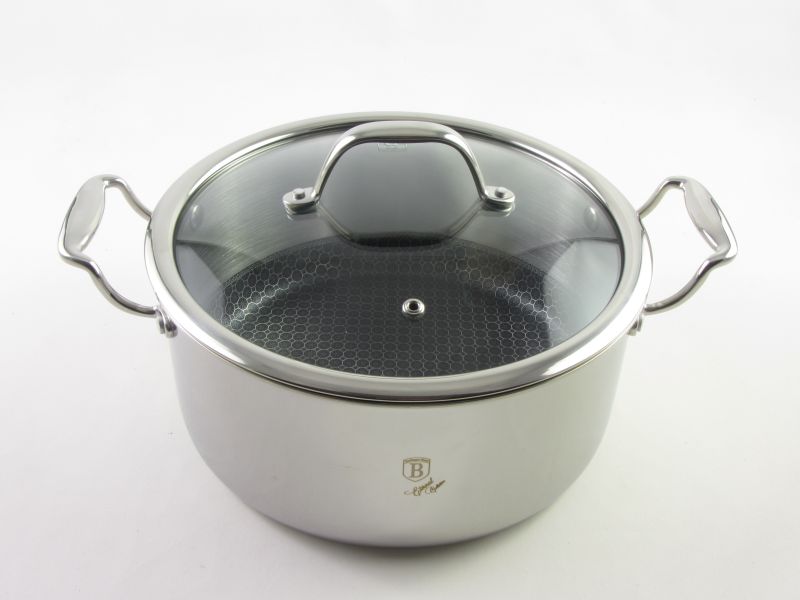 Eterna bevonatos indukciós lábas fedővel 4,5 liter 24 cm Berlinger Haus