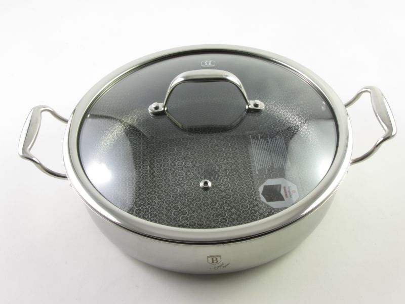 Eterna bevonatos indukciós lábas fedővel 4 liter 28 cm - Berlinger Haus