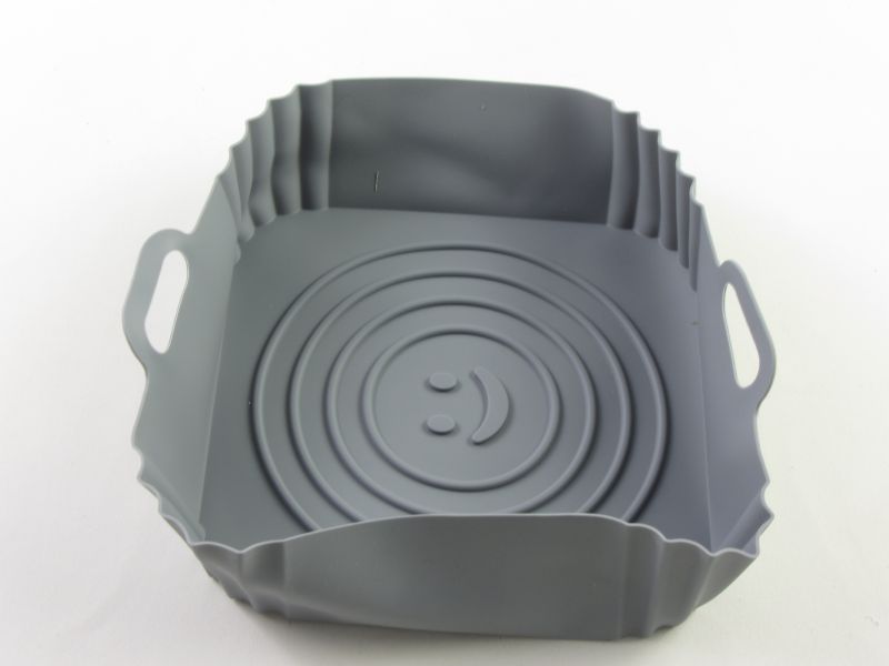 Forrólevegős sütőhöz Air Fryer szilikon forma 20x20 cm - szögletes - smiley