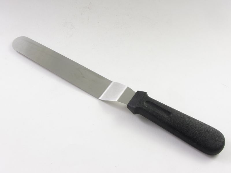 Hajlított fém kenőkés - cukrász spatula 32 cm