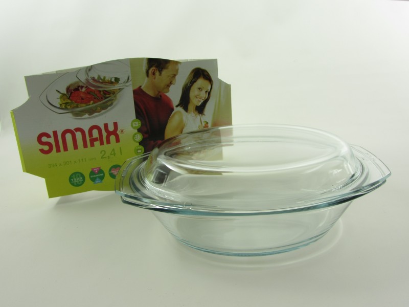 Jénai ovál tál fedővel 2,4 liter - Simax