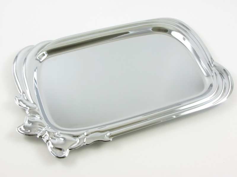 Krómozott szögletes tálca 50,4x35,1 cm - 682A