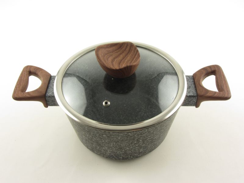 Márvány bevonatos indukciós magas lábas fedővel 2,5 liter 20 cm - Berlinger Haus Forest