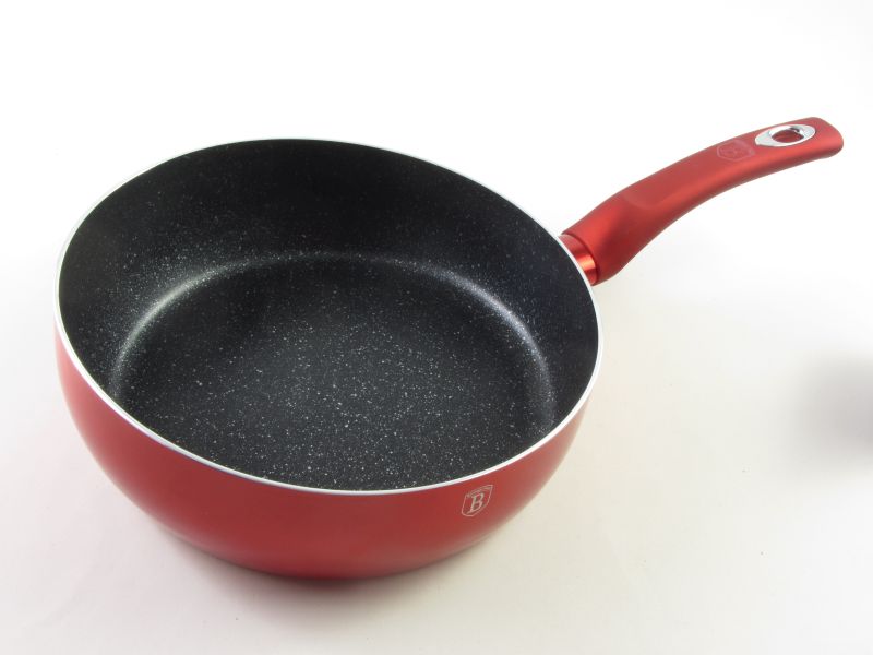 Márvány bevonatos indukciós serpenyő 26 cm FLIP - Berlinger Haus Burgundy