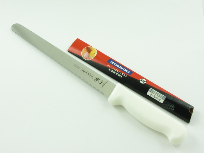 Műanyag nyelű recés kenyérvágó kés 25,5 cm - Tramontina Professional Master