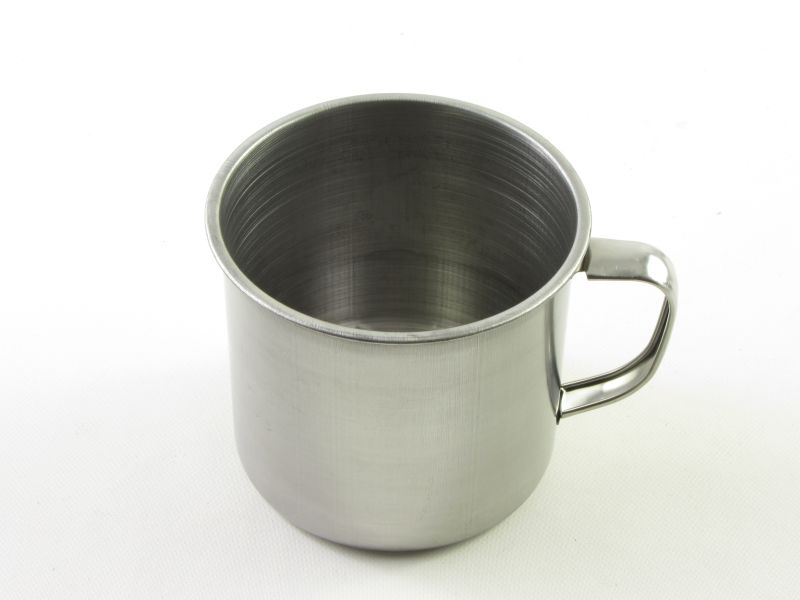 Rozsdamentes bögre 9 cm - ENG