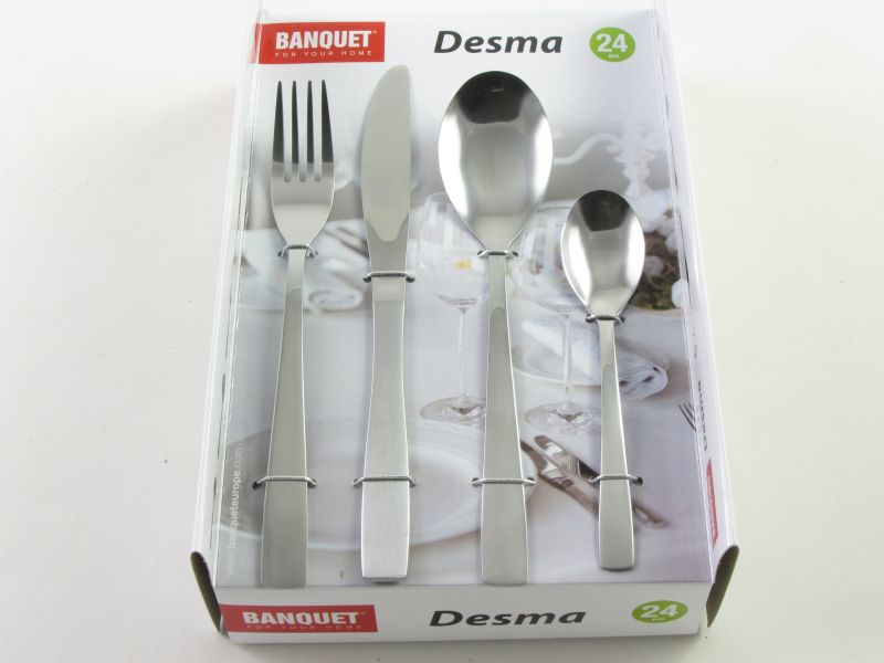 Rozsdamentes evőeszköz készlet 24 részes - Banquet Desma