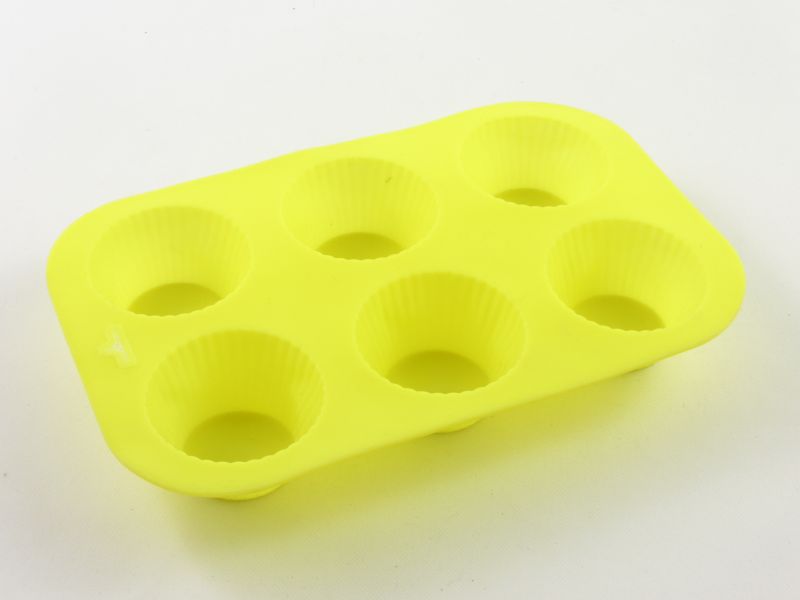 Szilikon muffin sütő forma 6 részes - bordás