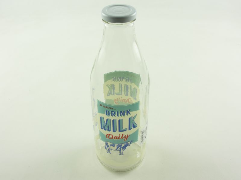 Tejes üveg tetővel 1 liter - Bio Milk