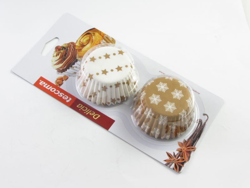 Téli ünnepi színes muffin papír - Tescoma Delícia (60 db-os)