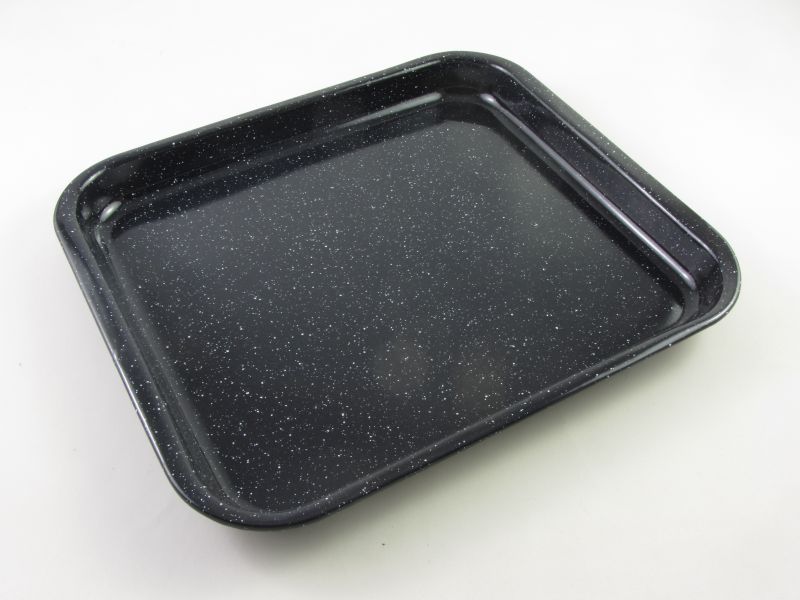 Zománcozott lapos lasagne tepsi 41,7x36,7 cm - román